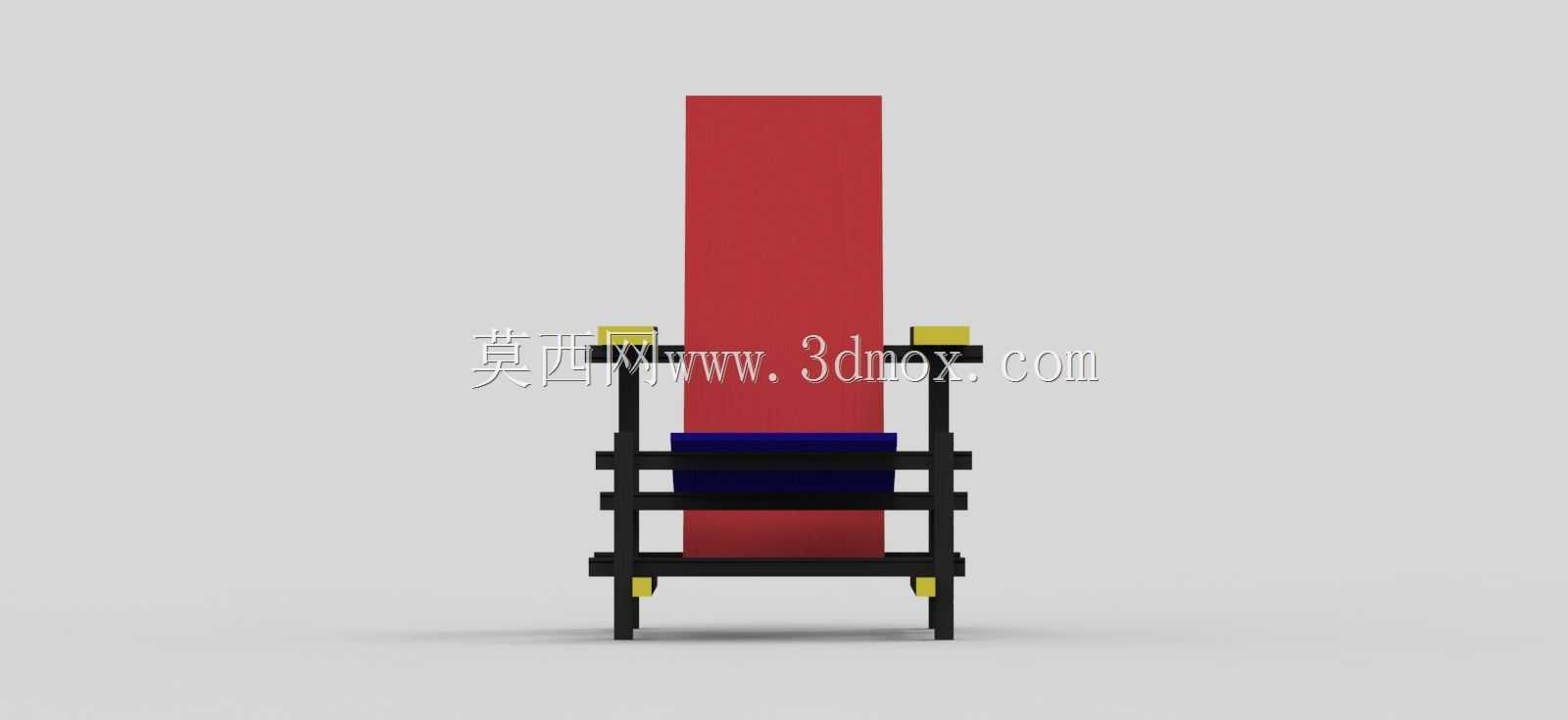 Gerrit Rietveld-红蓝椅子1918-1923