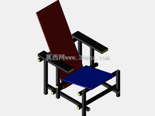 Gerrit Rietveld-红蓝椅子1918-1923