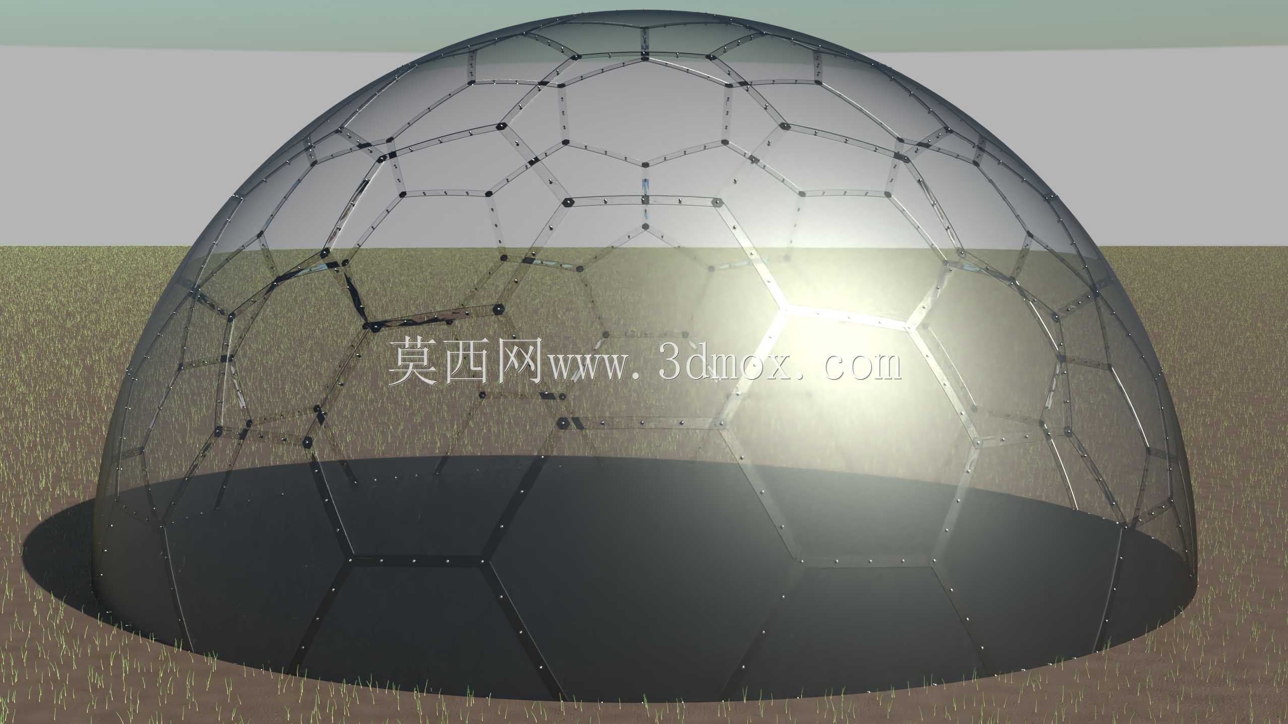 无框测地线穹顶结构