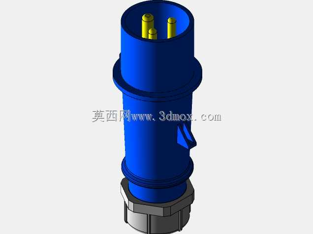 CEE插头3pin 2P+PE公插头220V 16A典型248