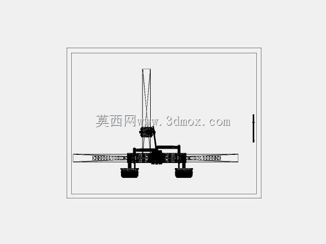 带铰链、钢制弹簧、减震器的拖车悬架