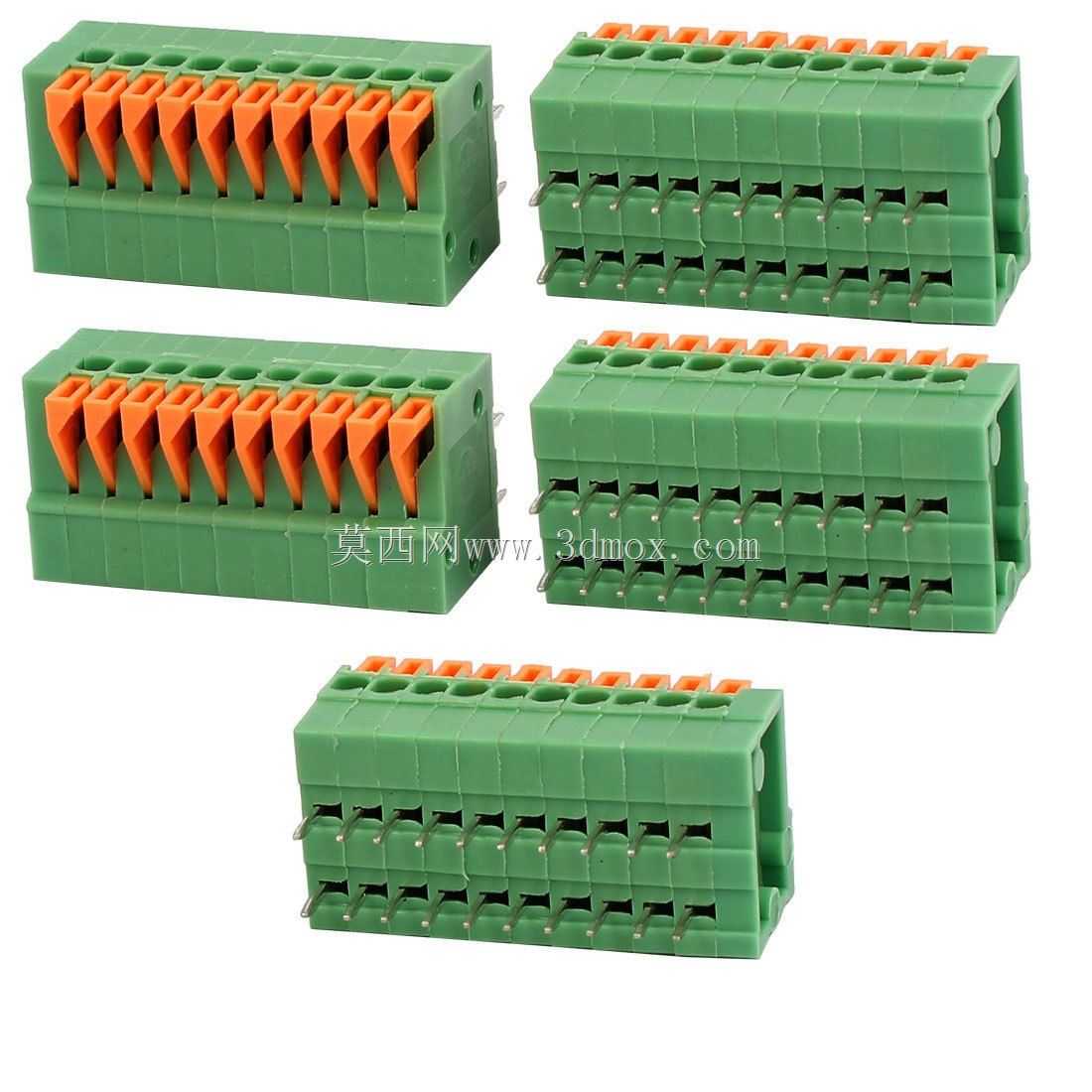 PCB弹簧接线板DG 141R(KF141R)-2.54