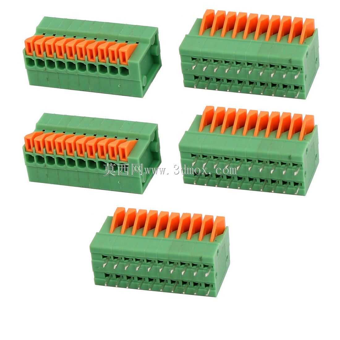 PCB弹簧接线板DG 141V(KF141V)-2.54