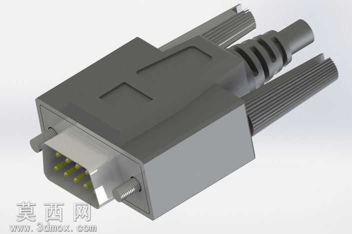 连接器DB9m.