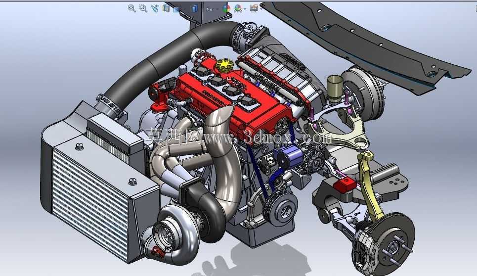 1000 HP Turbo 92-95�϶�civic hatch�ĸ�bϵ�з�����solidworks������ĿͼƬ