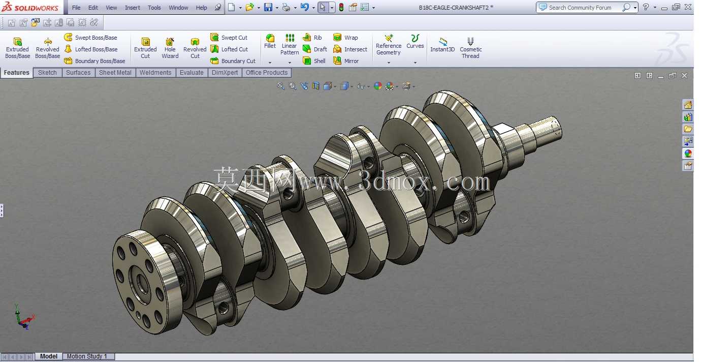 1000 HP Turbo 92-95拖动civic hatch四缸b系列发动机solidworks构建项目图片
