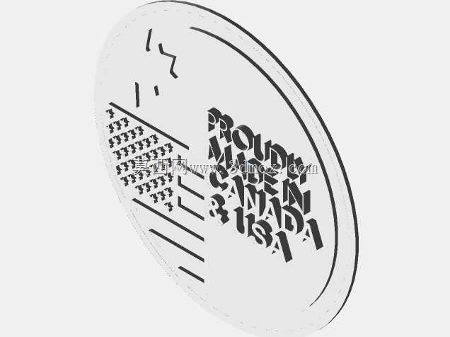美国和加拿大制造的骄傲标志