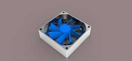在SolidWorksmodel中建模计算机风扇