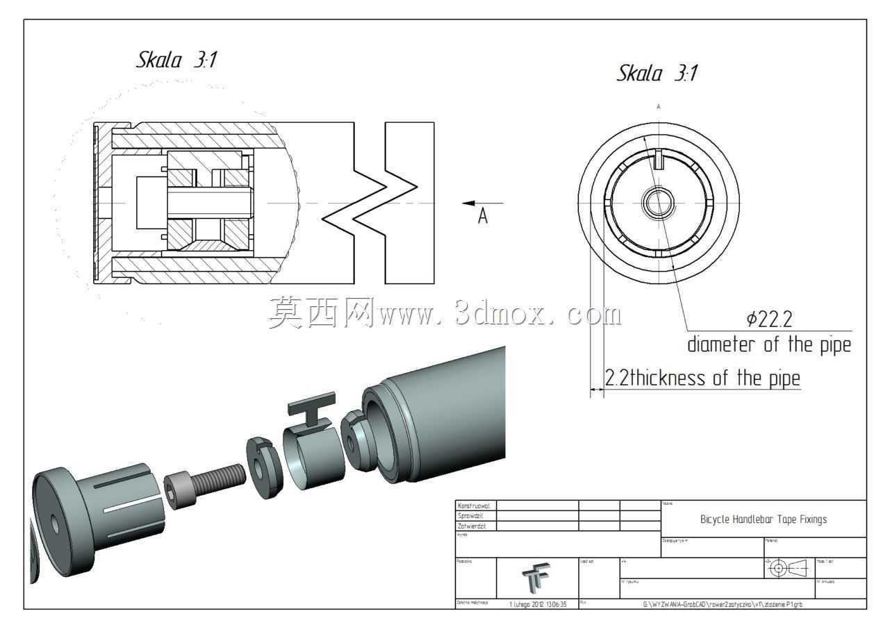 自行车把手胶带固定件z?o?enie P1
