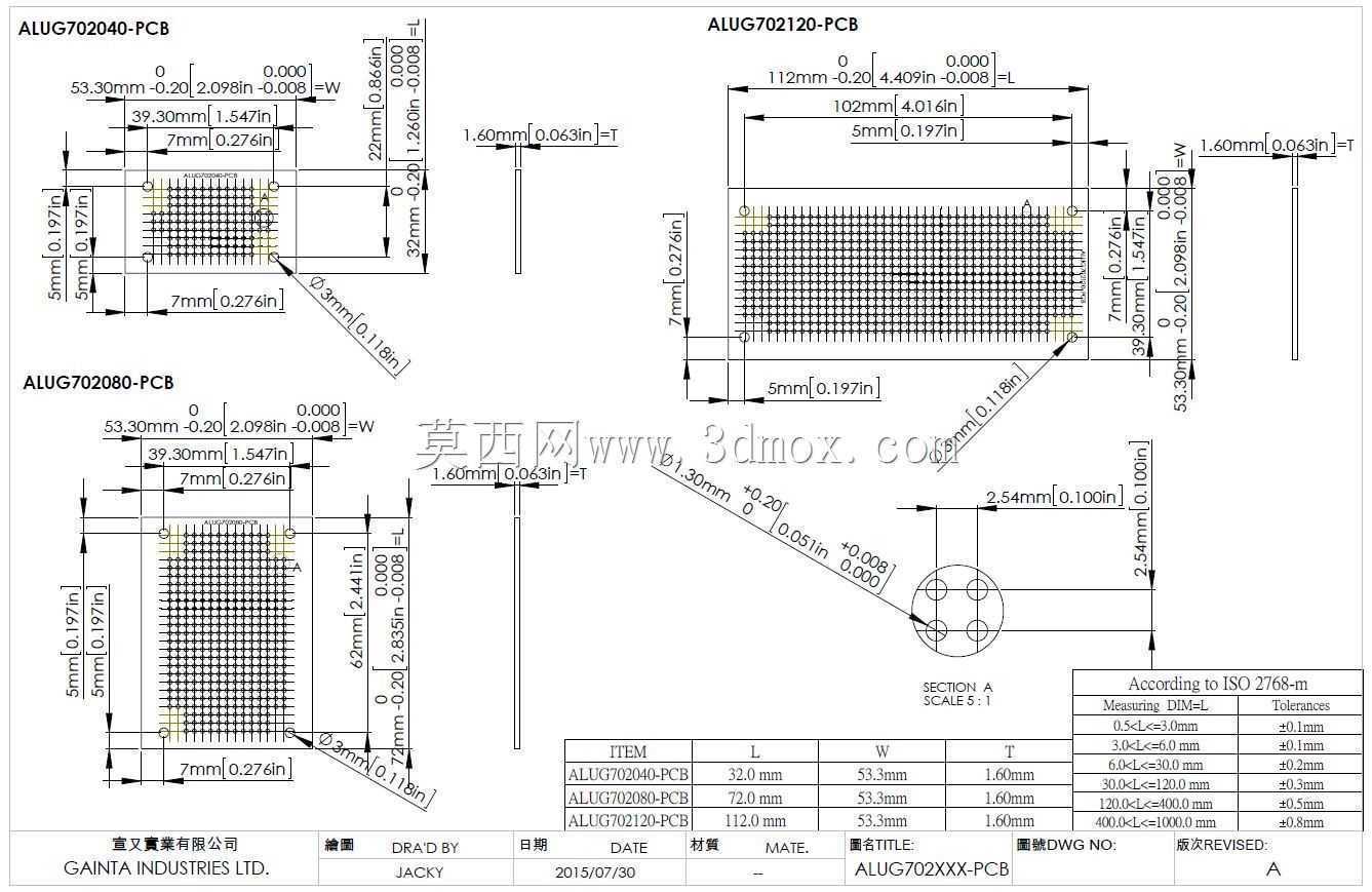 ALUG702040-PCB