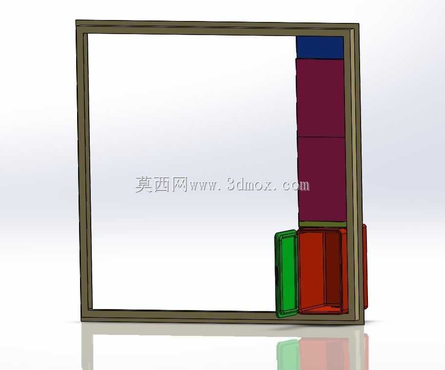 带隔板的窗框冷却器