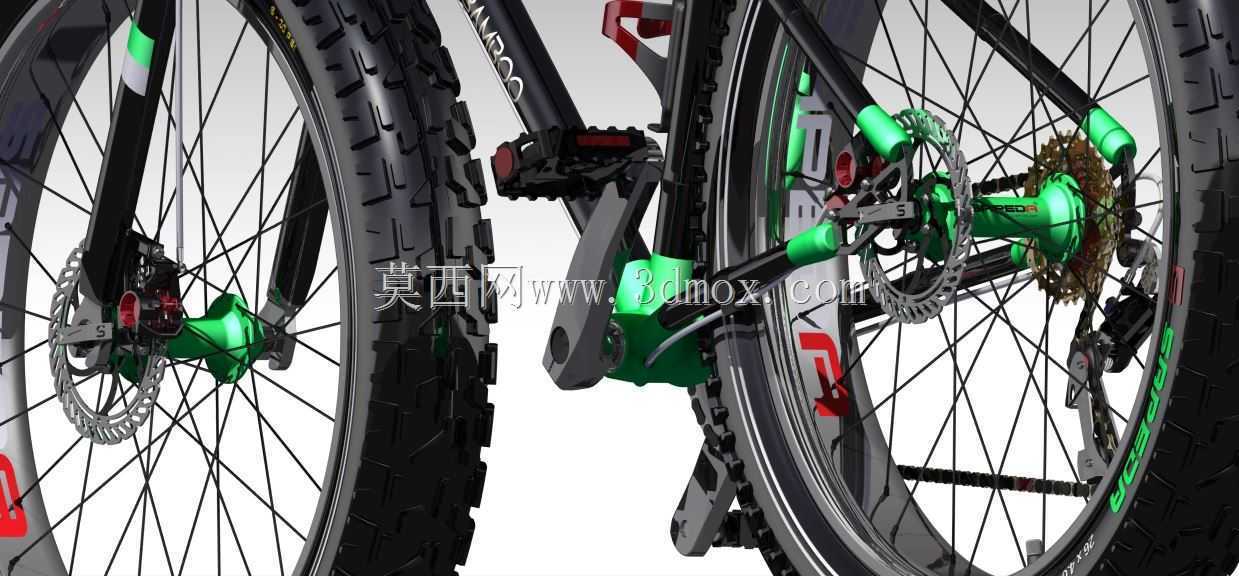 萨皮达定制竹脂自行车