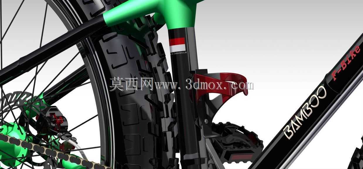 萨皮达定制竹脂自行车