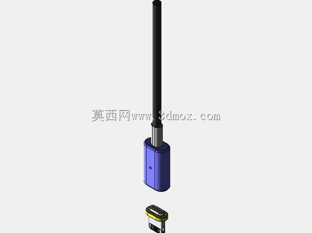 磁性插入式usb闪电电缆usb micro c型
