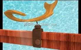 生态独木舟持杆器