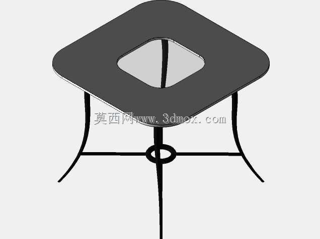 早餐家具-2(咖啡桌\u0026椅子)