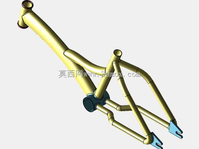 自行车车架三维模型。