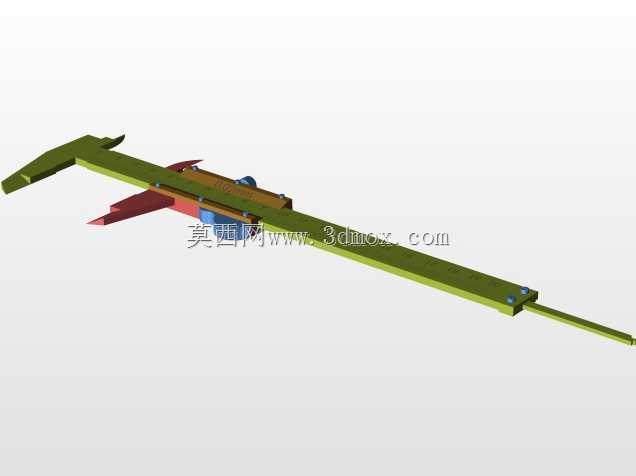 游标卡尺(比例尺)的三维solidworks模型。