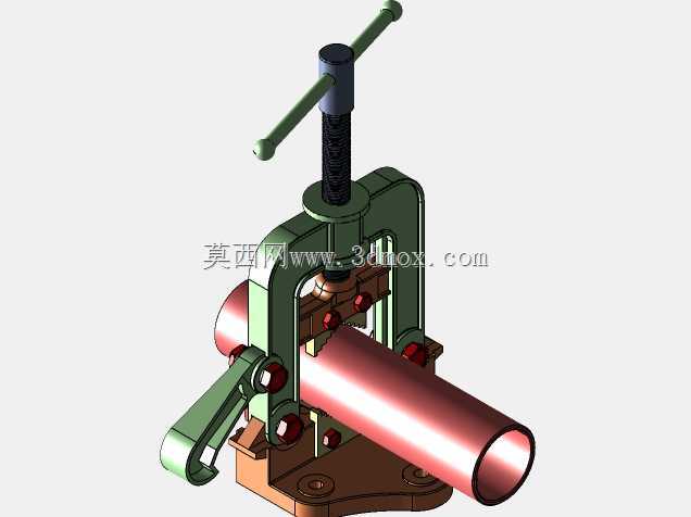管道虎钳三维Solidworks模型。
