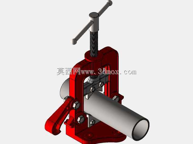 管道虎钳三维Solidworks模型。