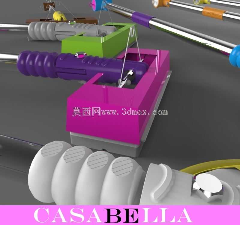 Casabella-三种类型的柔性浴室拖把