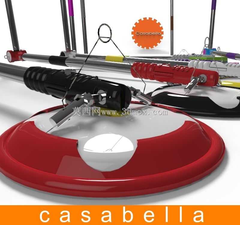 Casabella-三种类型的柔性浴室拖把
