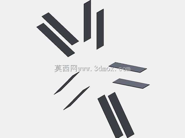 带草图和尺寸的径向发动机