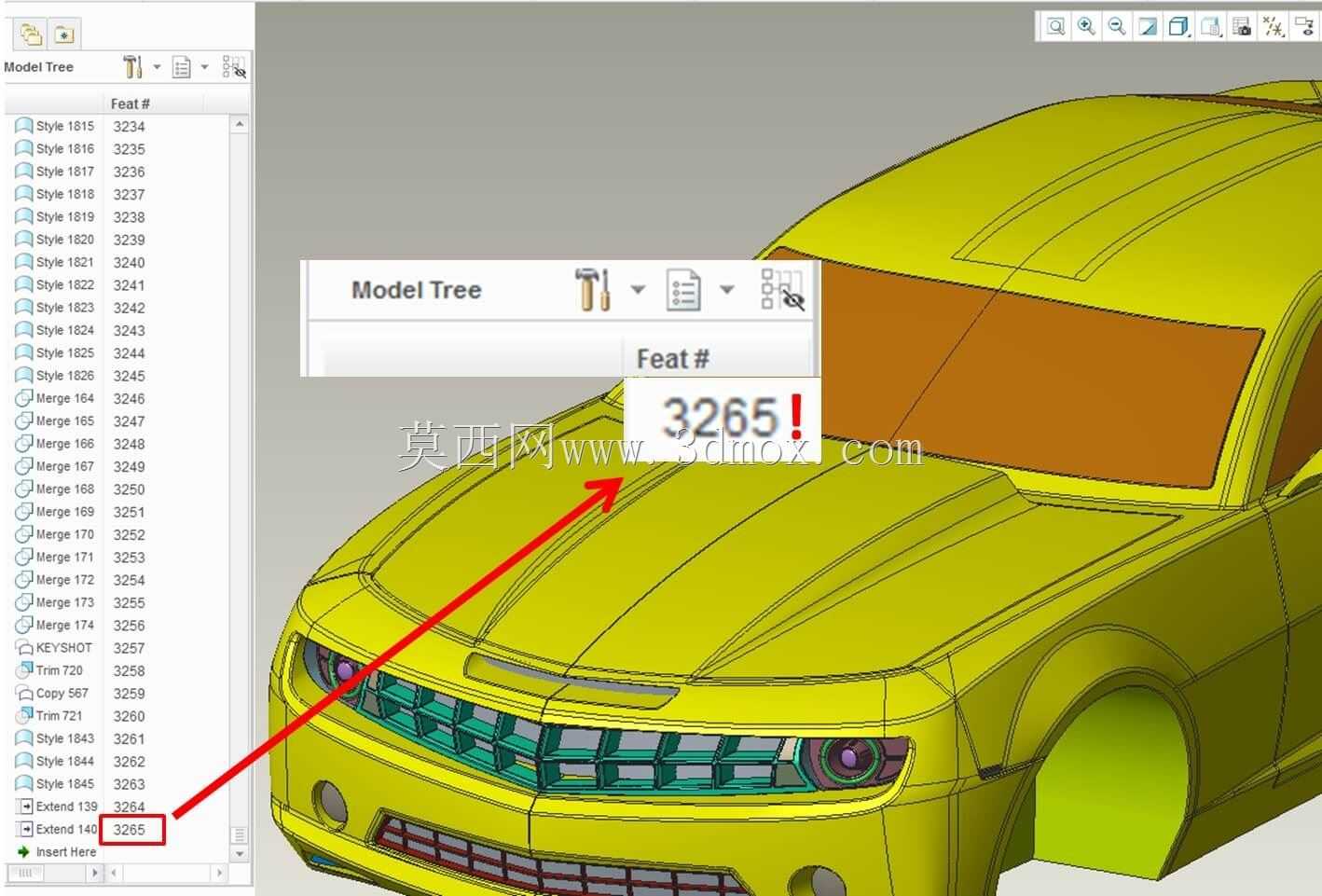 ѩ����Camaro 2010�����PTC Creo��