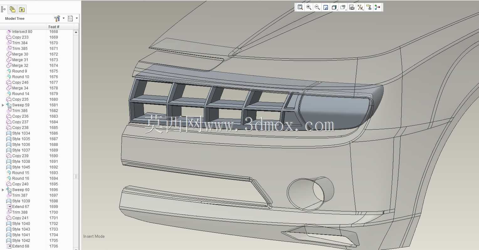 ѩ����Camaro 2010�����PTC Creo��