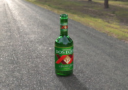 Dos equis啤酒瓶