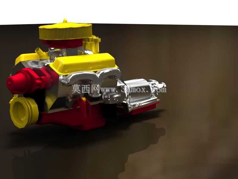 Chevy 350的Keyshot 3d渲染