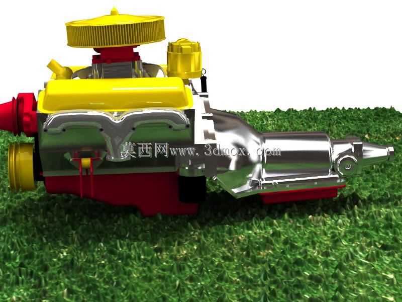 Chevy 350的Keyshot 3d渲染
