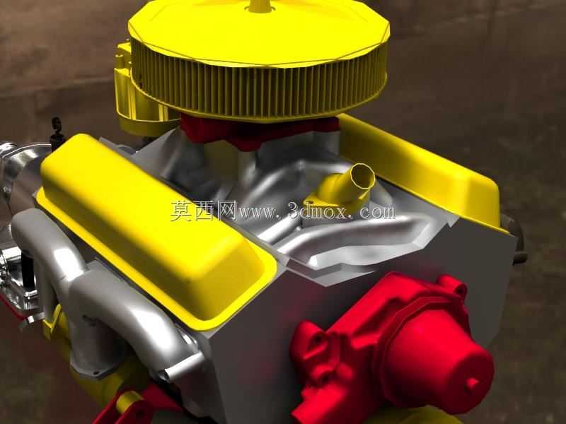 Chevy 350的Keyshot 3d渲染