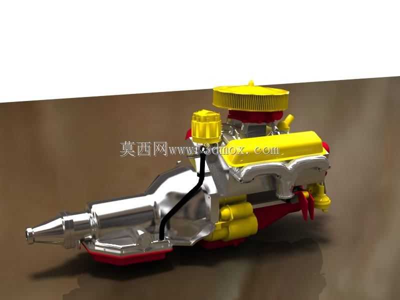 Chevy 350的Keyshot 3d渲染