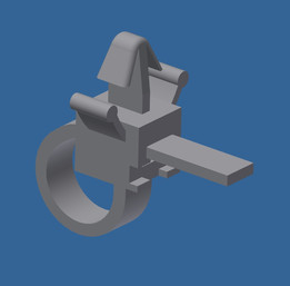Soporte con precinto 123mm