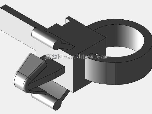 Soporte con precinto 123mm