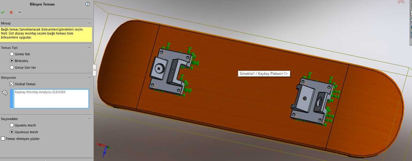 Solidworks有限元法和工程注释-快速分析-滑板#27
