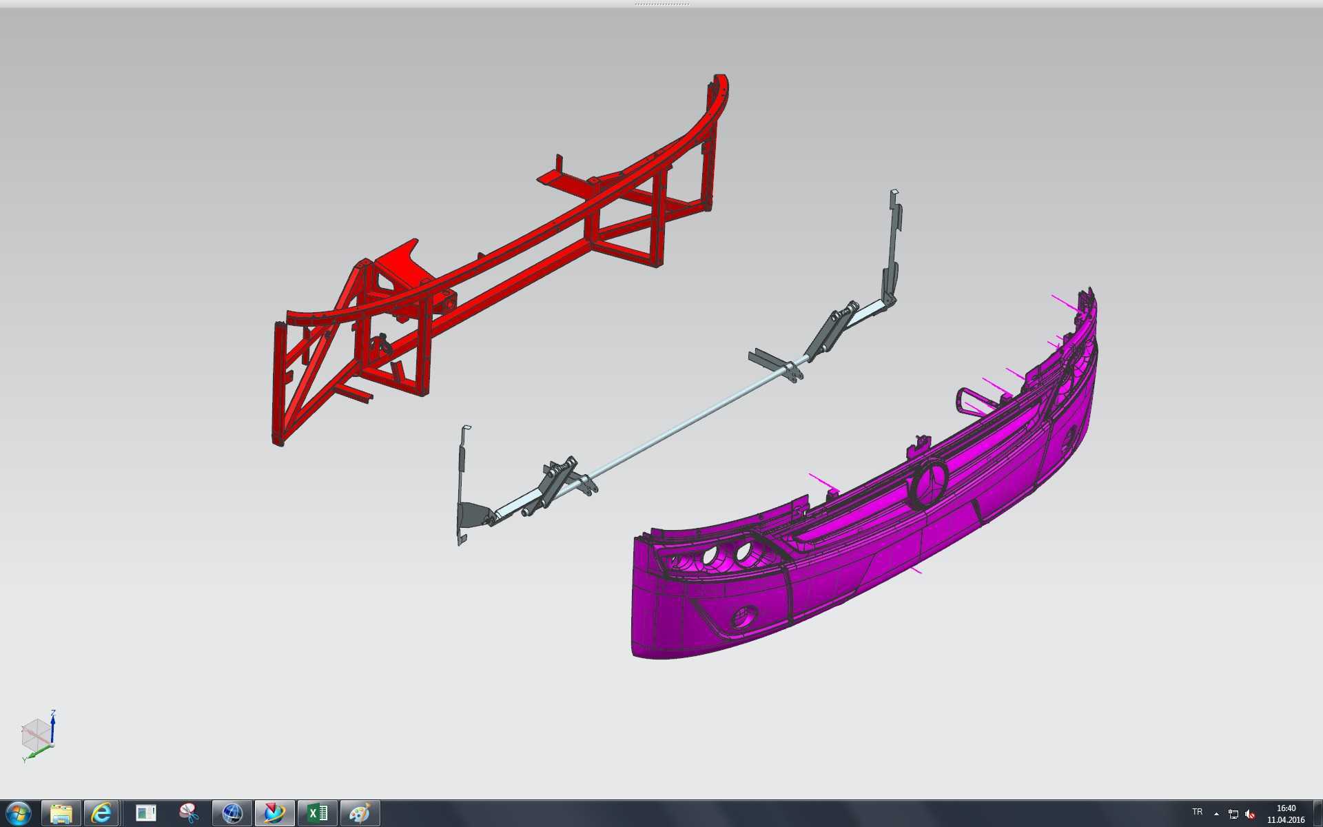 总线模块前保险杠项目