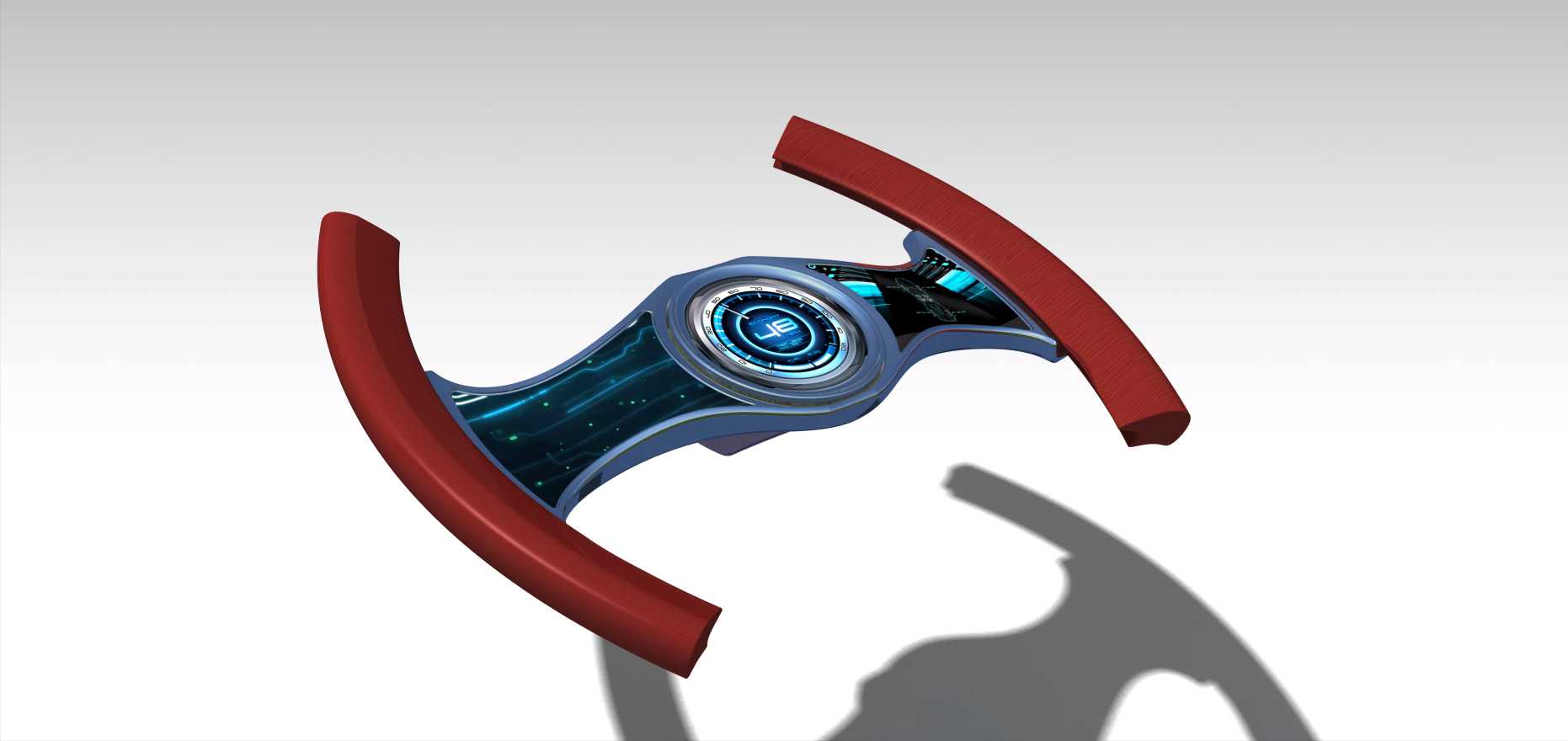 Catia v5中的3d可打印未来方向盘