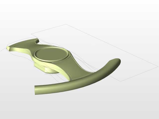 Catia v5中的3d可打印未来方向盘