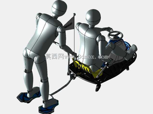 疯狂的手推车踏板车