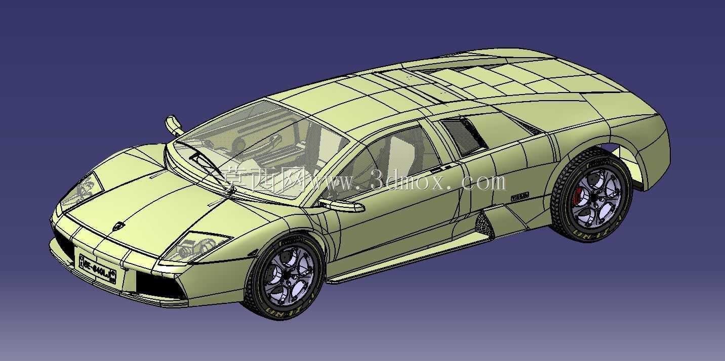 兰博基尼Murciélago配Catia V5