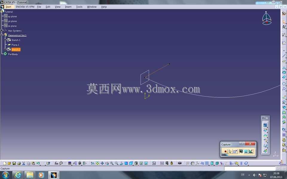 教程:如何在Catia V5中获取样条曲线/曲线/多段线上的螺旋线