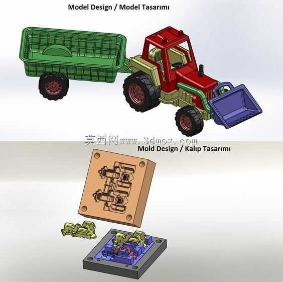 玩具拖拉机设计