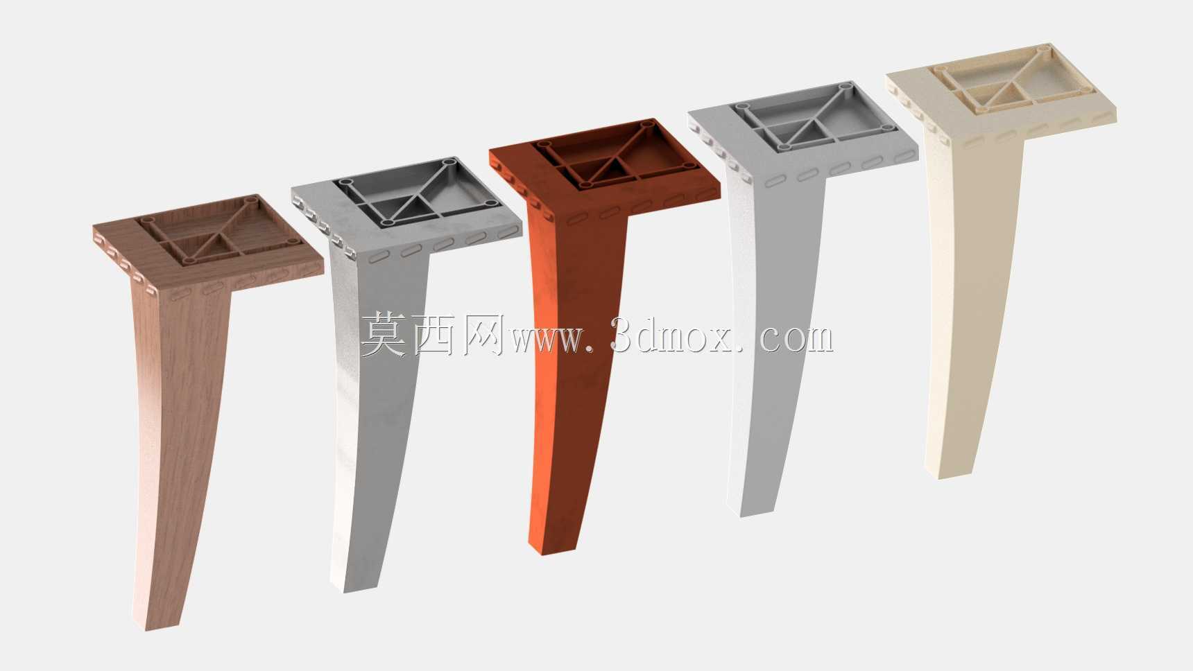 家具腿大小三维模型
