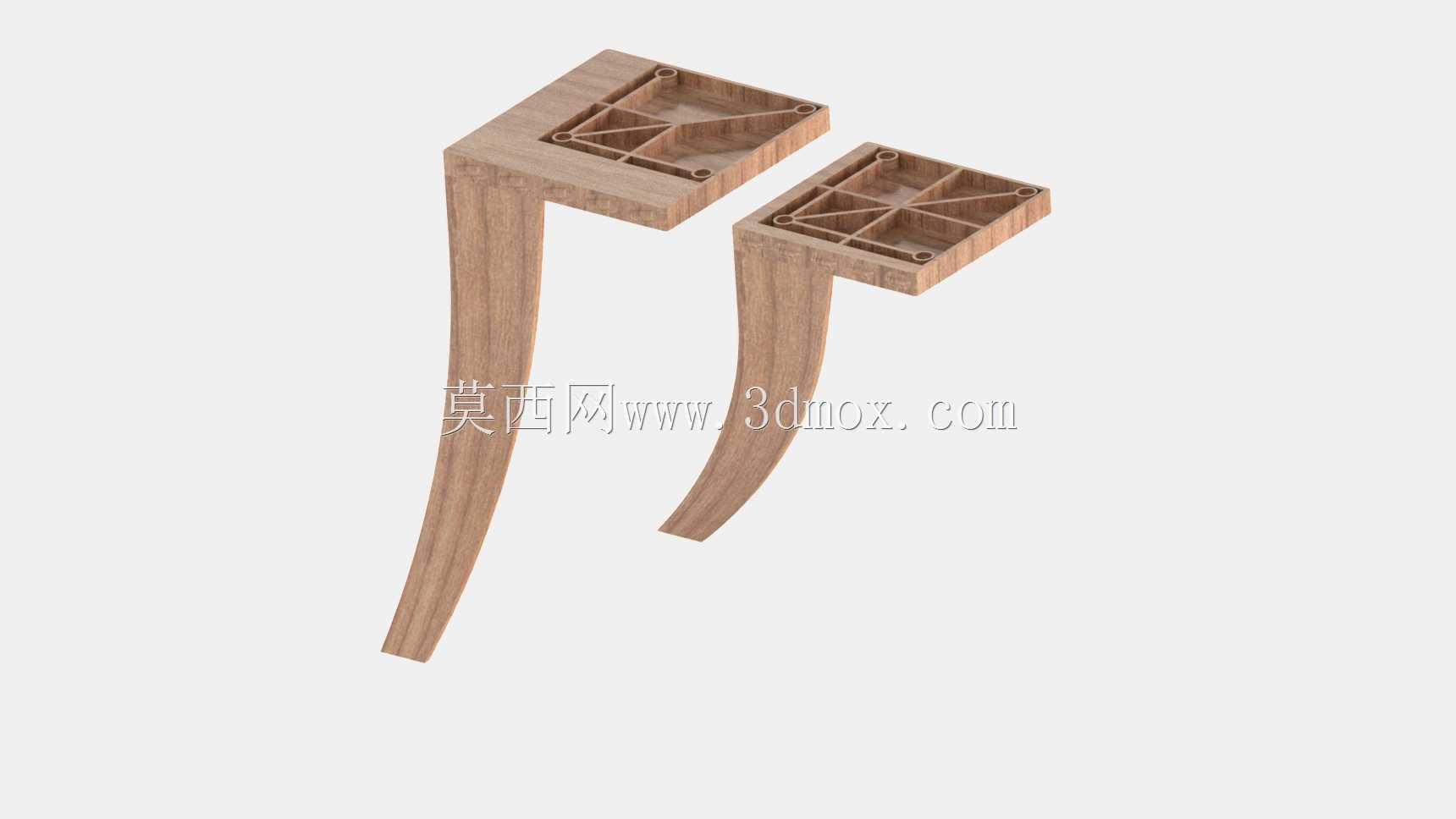 家具腿大小三维模型