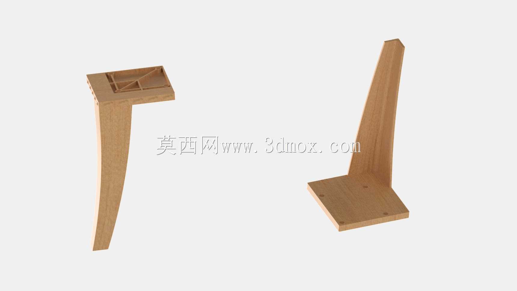 家具腿大小三维模型