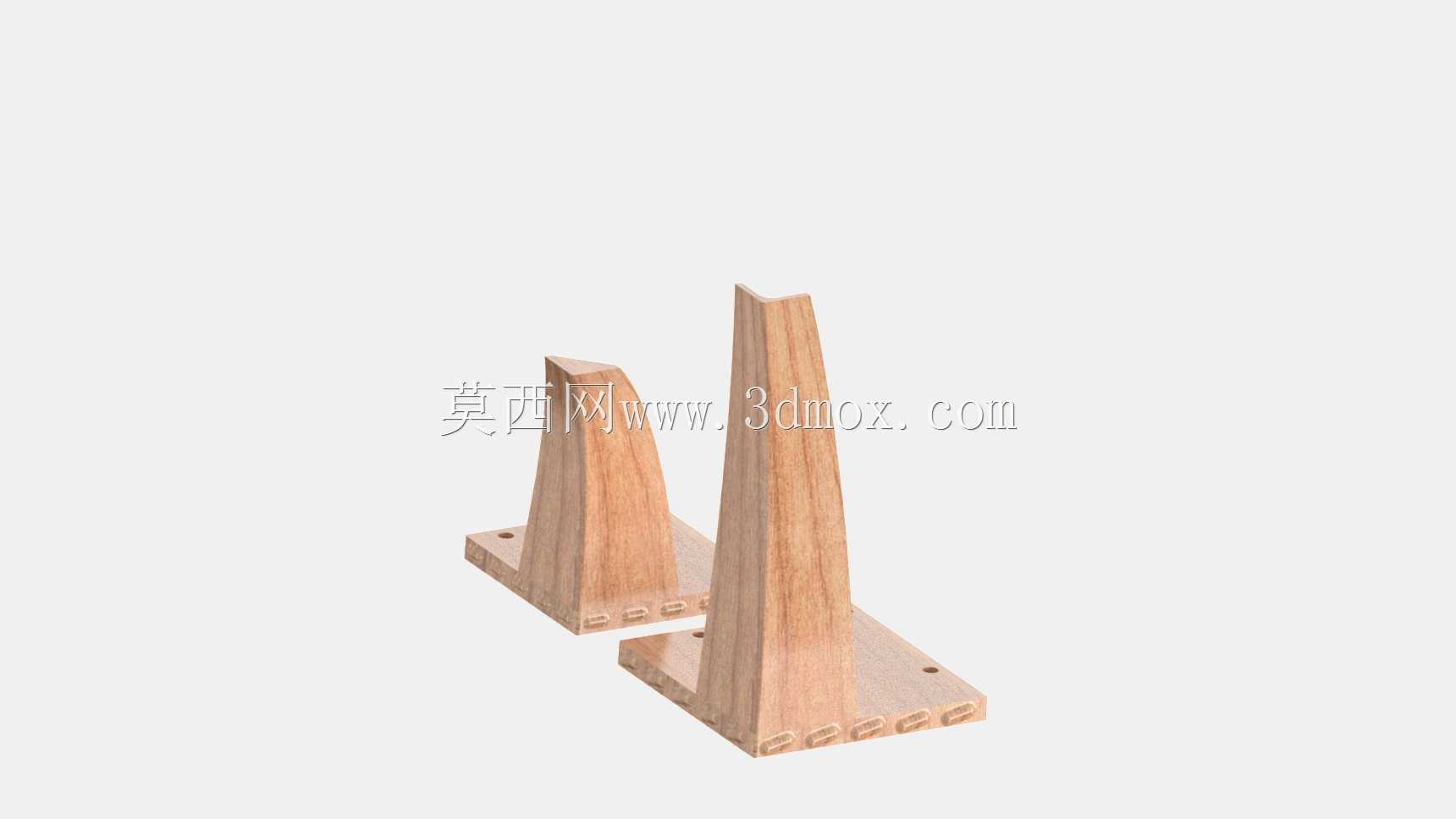 家具腿大小三维模型
