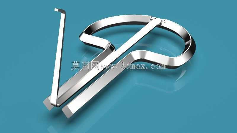 下颌竖琴Maultrommel,渲染了Keyshot