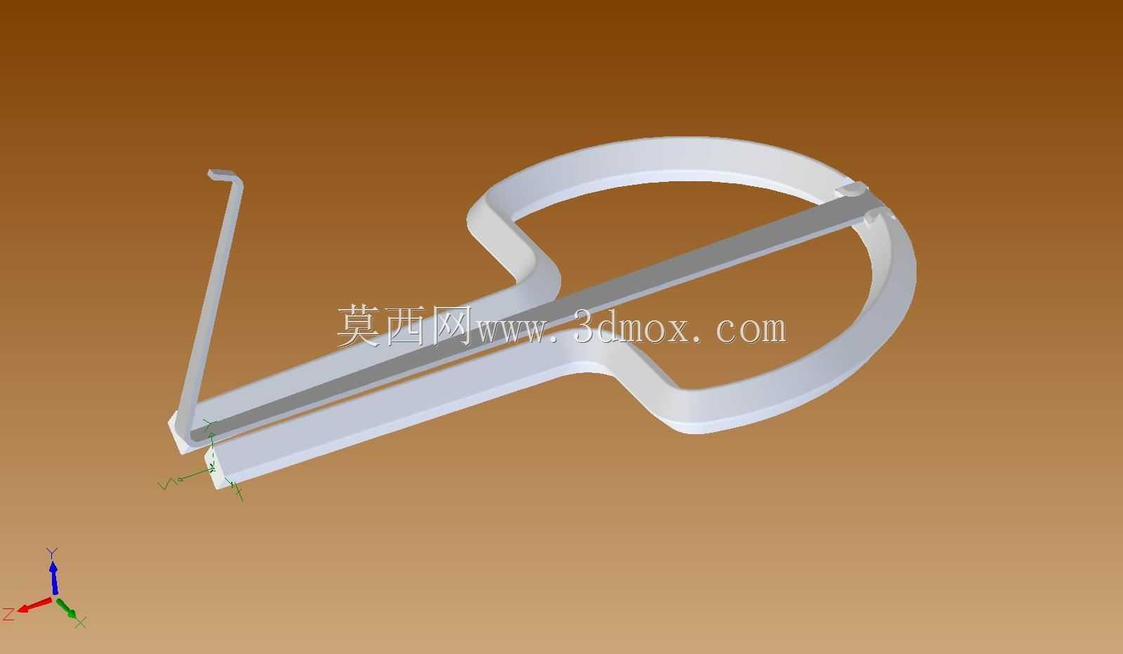 下颌竖琴Maultrommel,渲染了Keyshot
